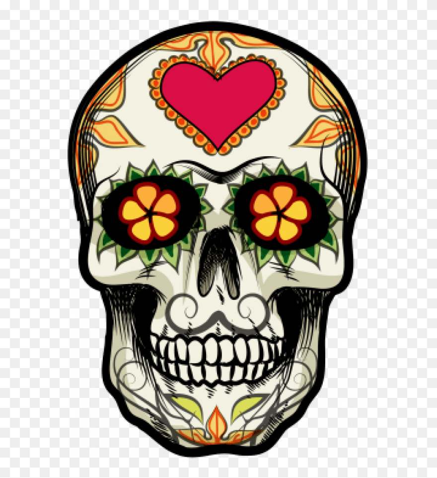 Easy Mexico Skull Drawing Clipart