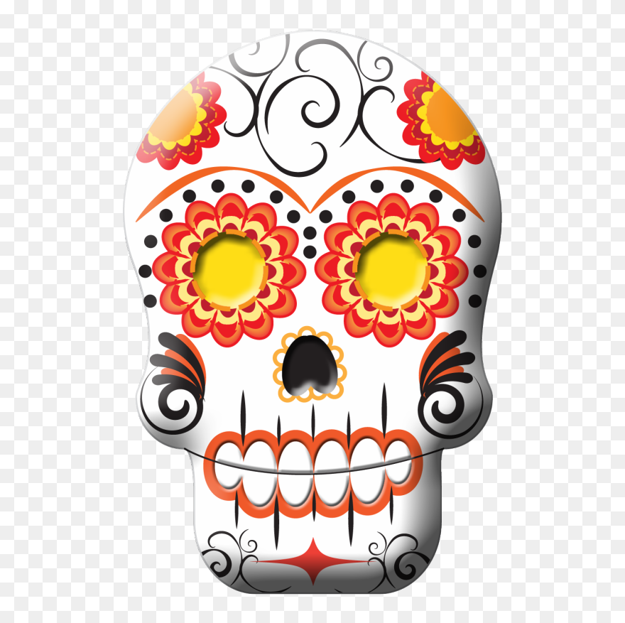 Calavera Skull Clip Art - Calavera - Png Download