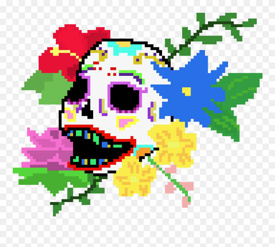 Transparent Day Of The Dead Clipart - Day Of The Dead Pixel - Png Download