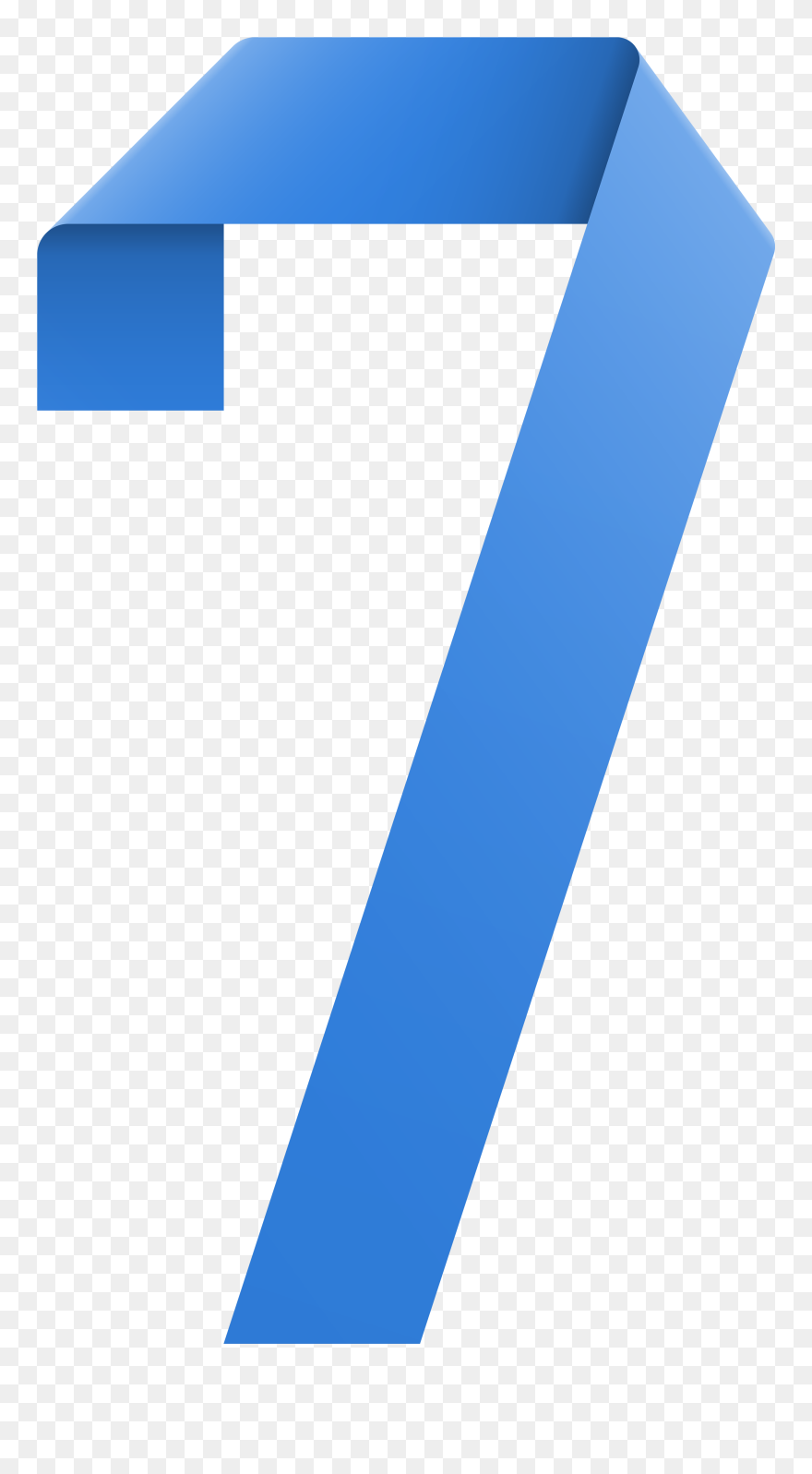 Ribbon Number Seven Transparent Png Clip Art Imageu200b - Transparent Seven Clipart