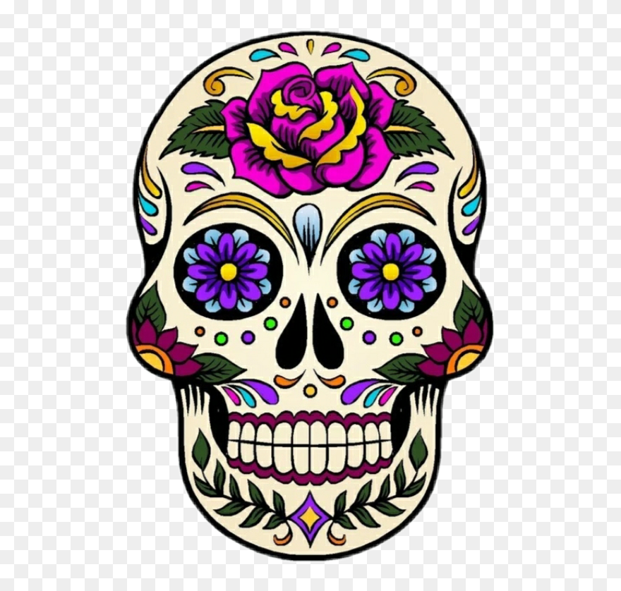 Mexico Day Of The Dead Skulls Clipart