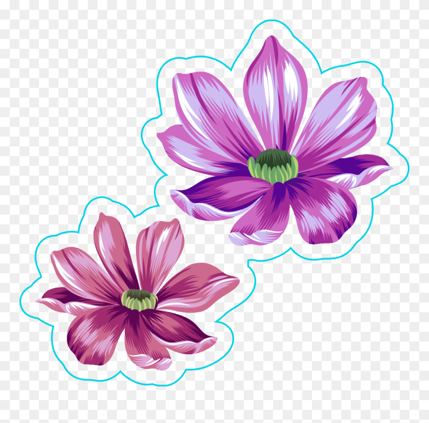 Day Of The Dead With Purple Hair Sticker Png Png Emoji - Portable Network Graphics Clipart