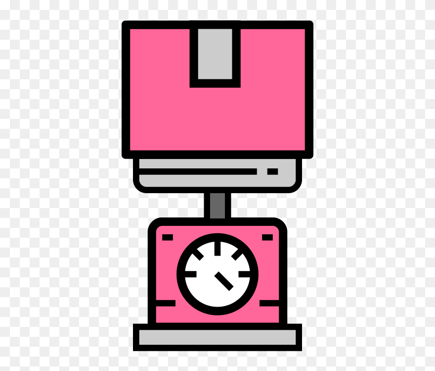 Weight The Parcel Cartoon Clipart