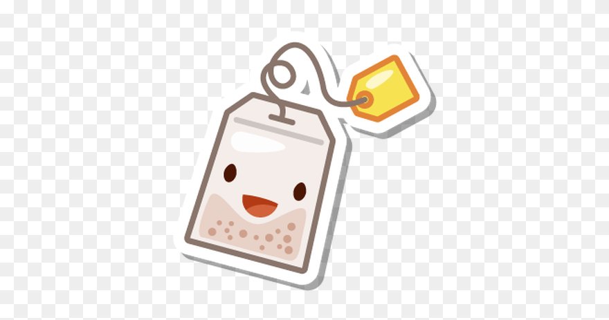 #tea #cute #cartoon #teabag #colorful - Milk Tea Sticker Png Hd Clipart