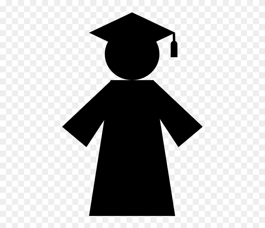 1 - Graduation Gown Clip Art - Png Download