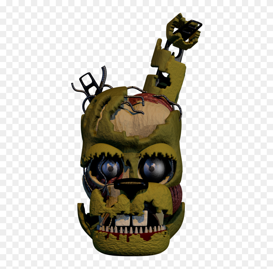 Fnaf 6 Clipart - Springtrap Face Fnaf 6 - Png Download