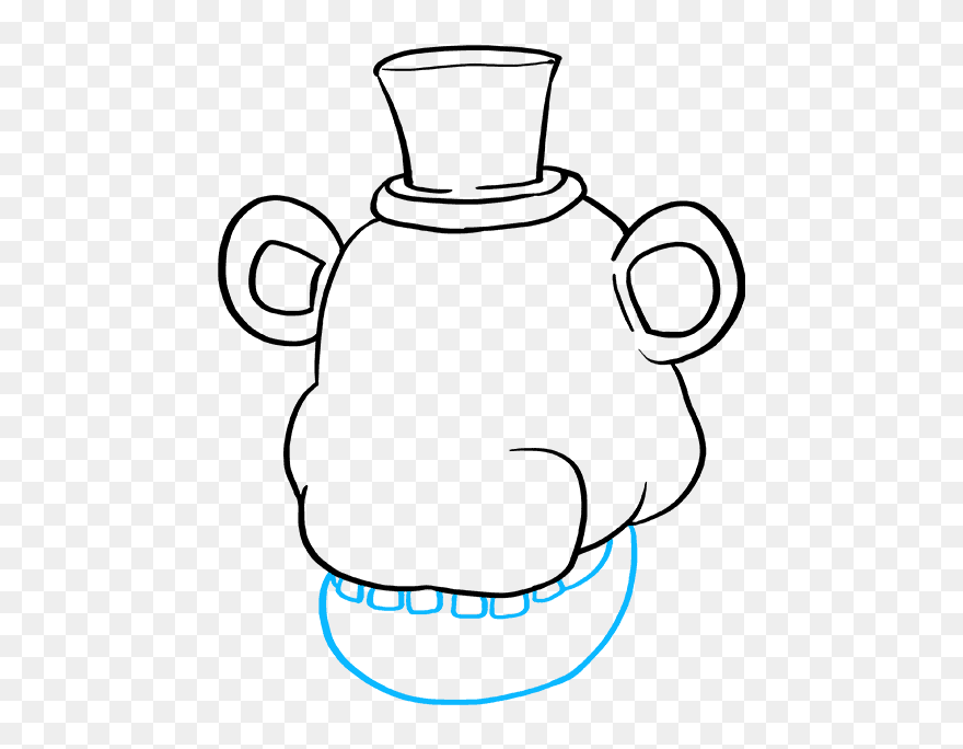 How To Draw Freddy Fazbear At Five Nights At Freddy"s - Easy Freddy Fazbear Drawing Clipart