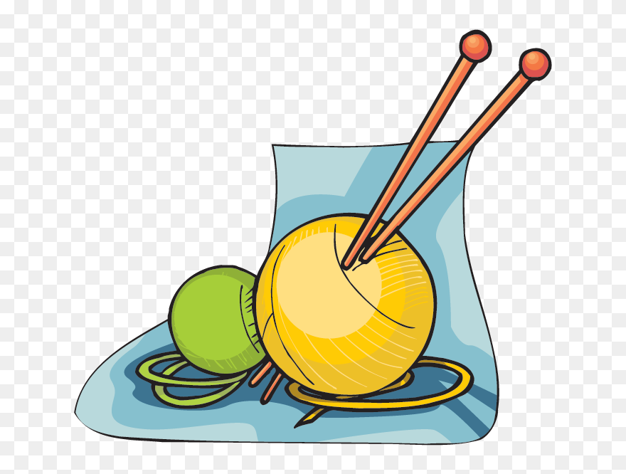Yarn - Knitting Needles And Yarn Clipart