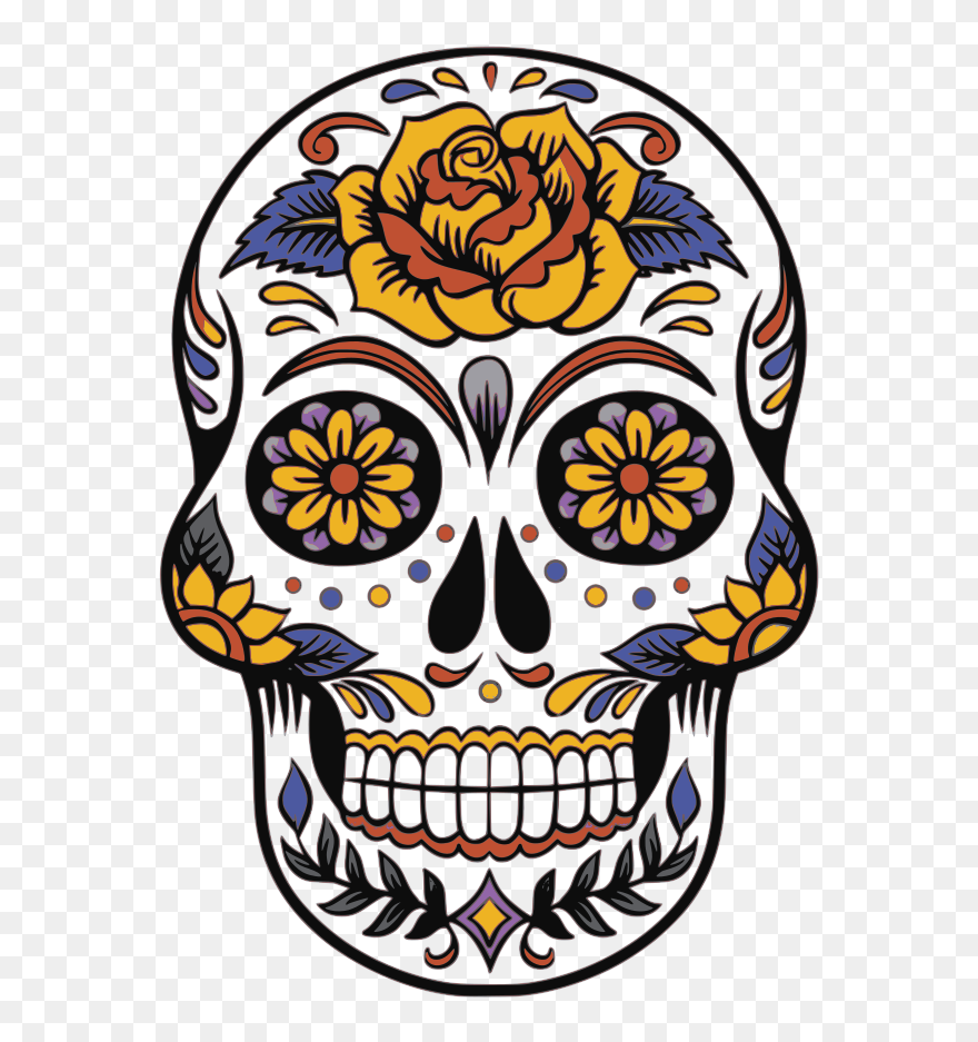 Skulls - Sugar Skull Clipart - Png Download