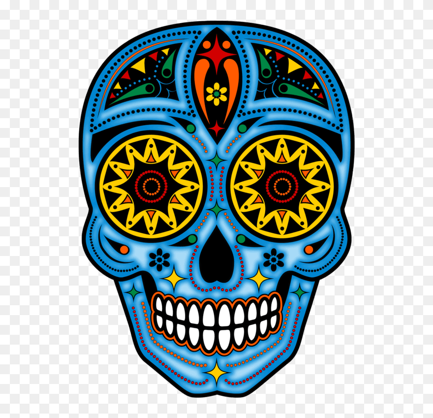Day Of The Dead Skull Png Clipart