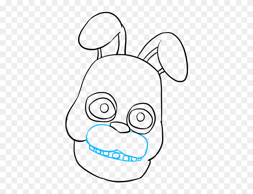 How To Draw Bonnie From Five Nights At Freddy"s - Cartoon Clipart
