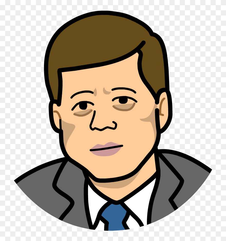 Transparent Andrew Jackson Clipart - Cartoon Of John F Kennedy - Png Download
