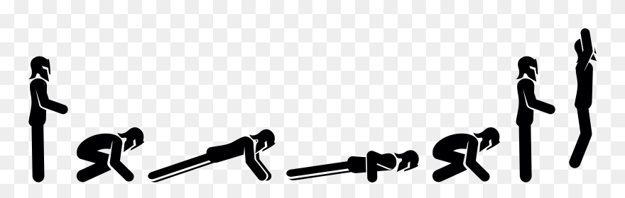 Spartan Race Burpees Clipart