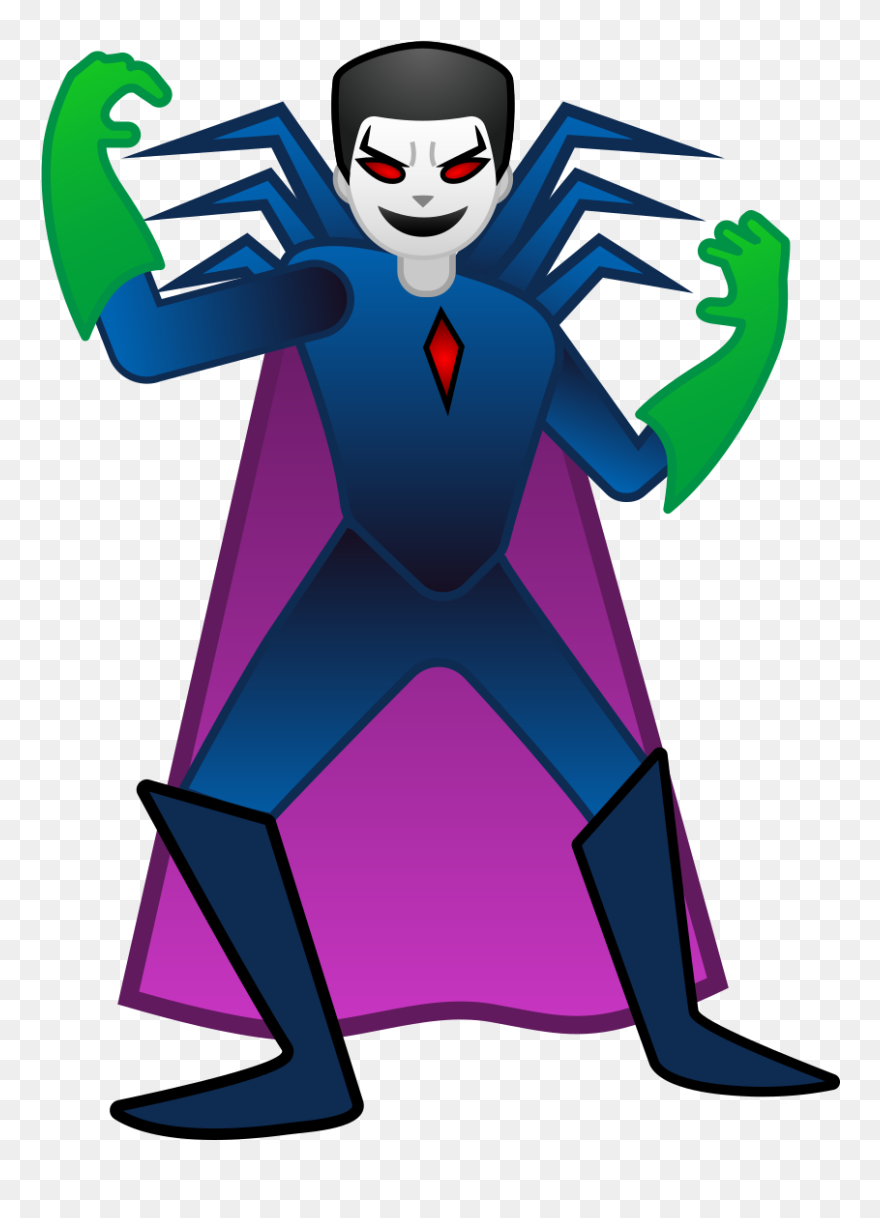 Man Supervillain Emoji Clipart
