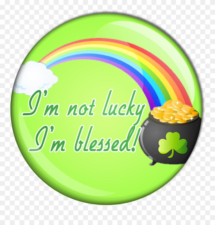 Rainbow Clip Lucky Charm - Pot Of Gold - Png Download
