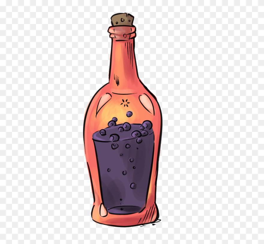 Witch Brew - Glass Bottle Clipart