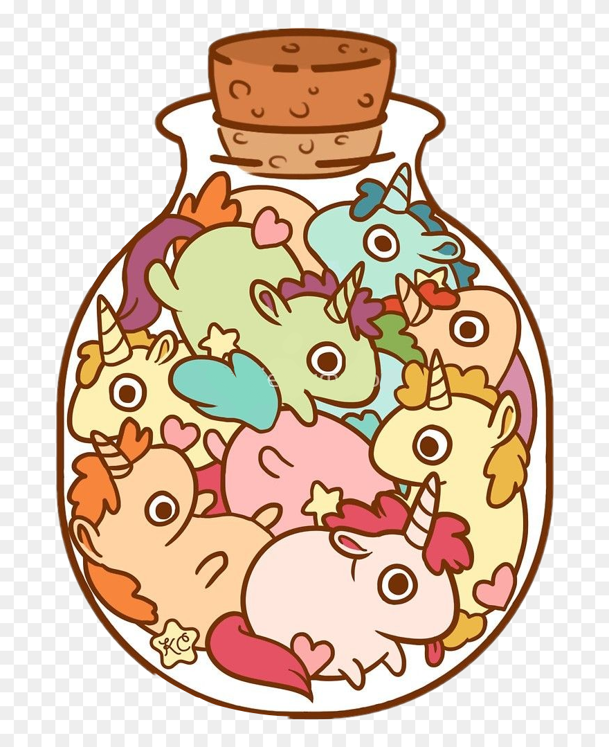 #potion - Bottle Of Unicorns Drawing Clipart