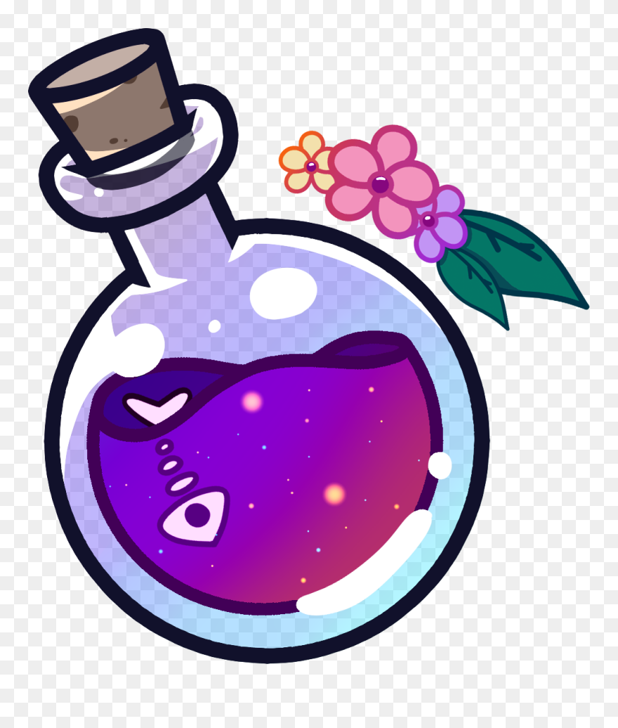 Download Cartoon Potion Bottle Png Transparent Background Clipart