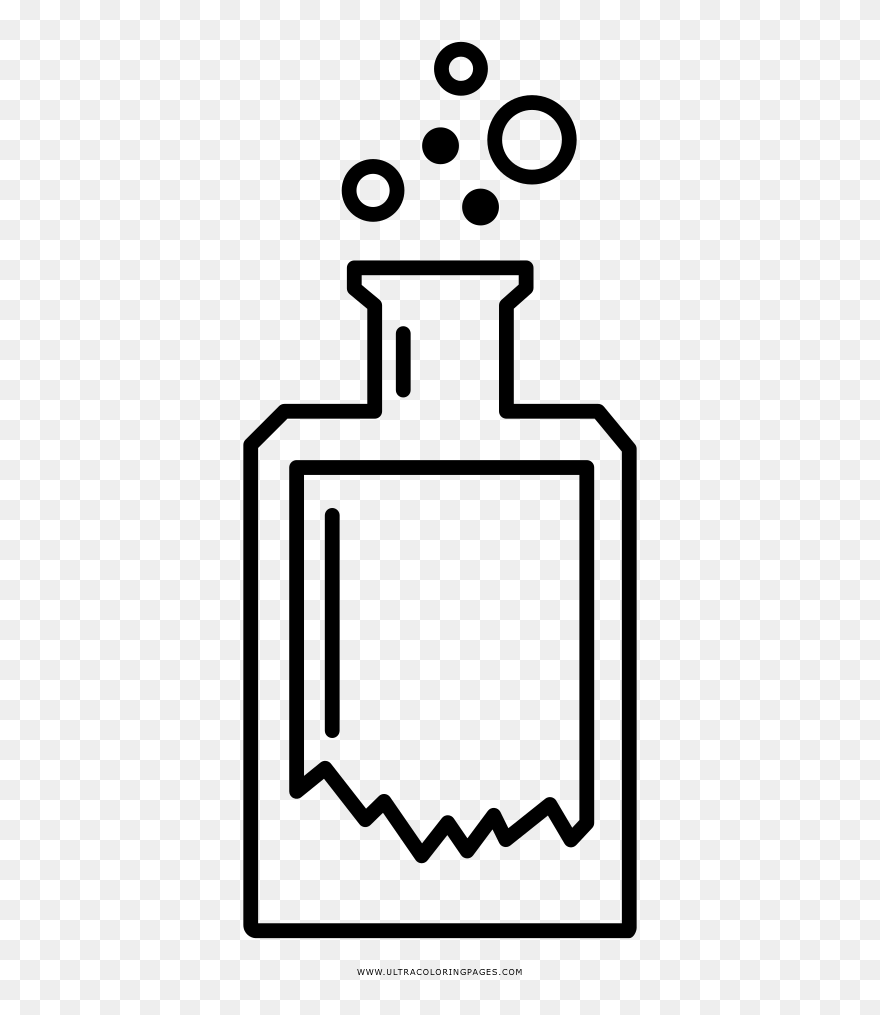 Potion Coloring Page - Line Art Clipart