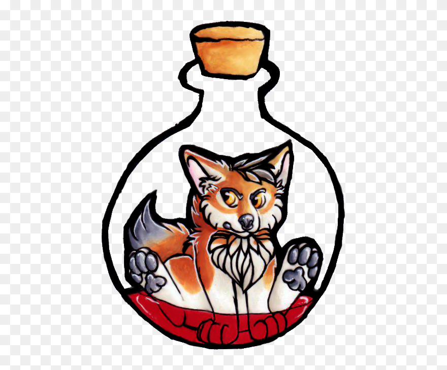 Blood Potion - Domestic Short-haired Cat Clipart