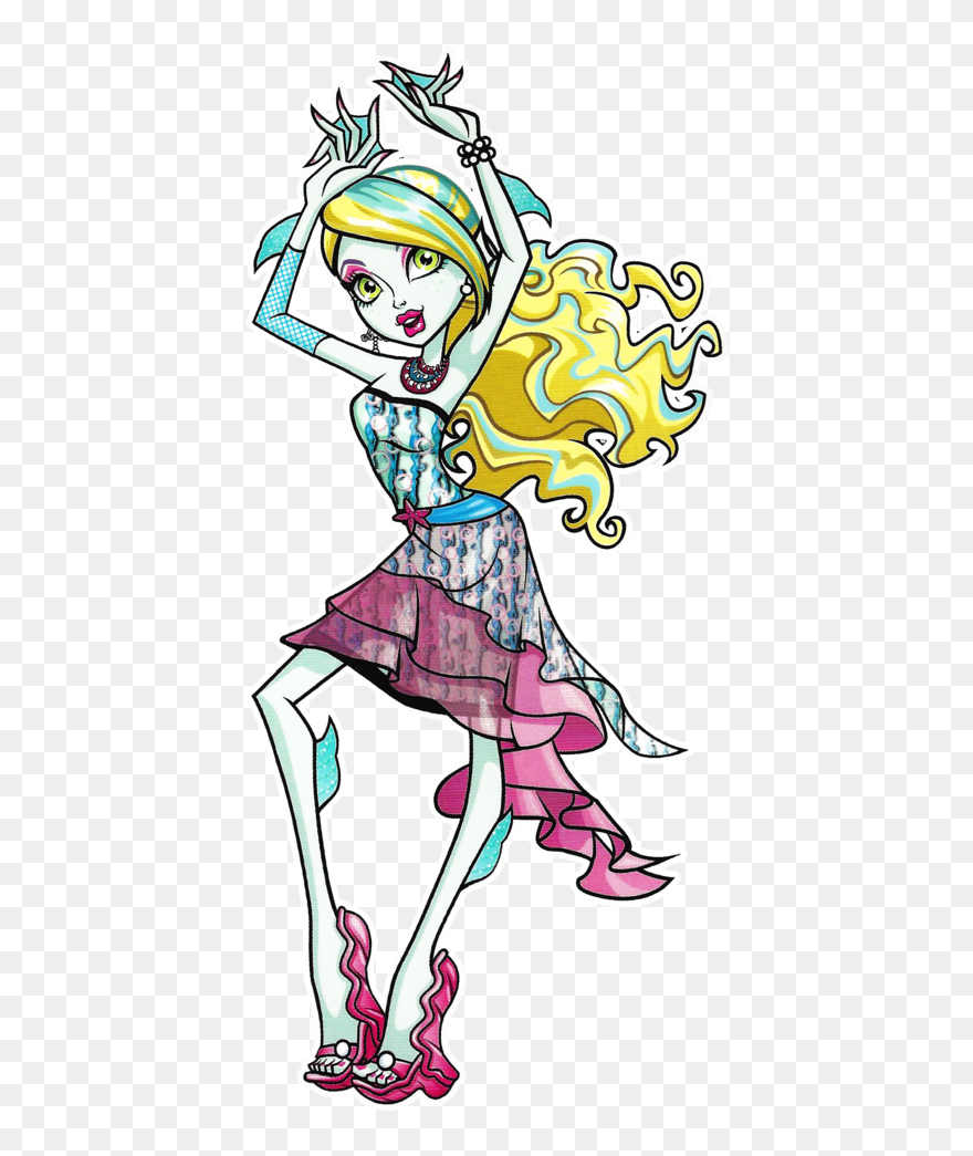 Transparent Day Of The Dead Clipart - Monster High Dot Dead Gorgeous Lagoona - Png Download