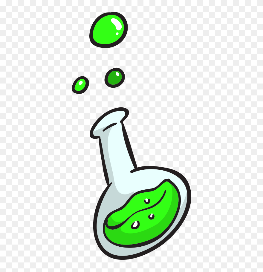 Chemistry Clip Green Potion - Png Download