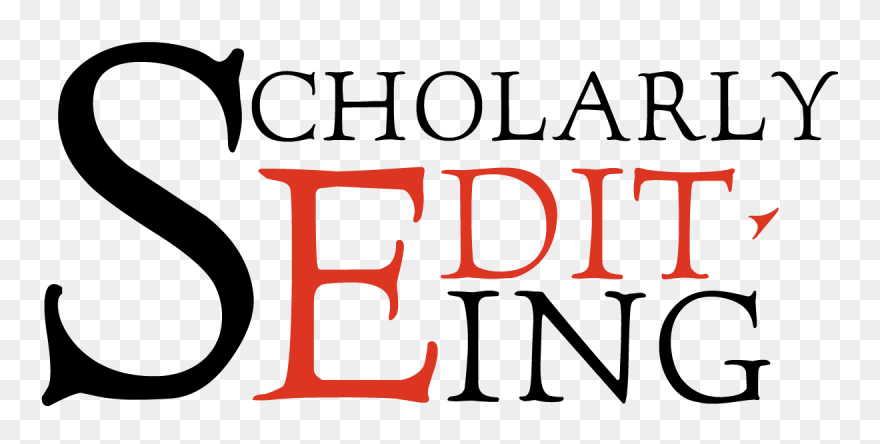 Scholarly Editing Home Page Clipart