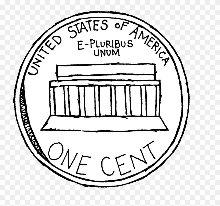 Coin Black And White Clipart
