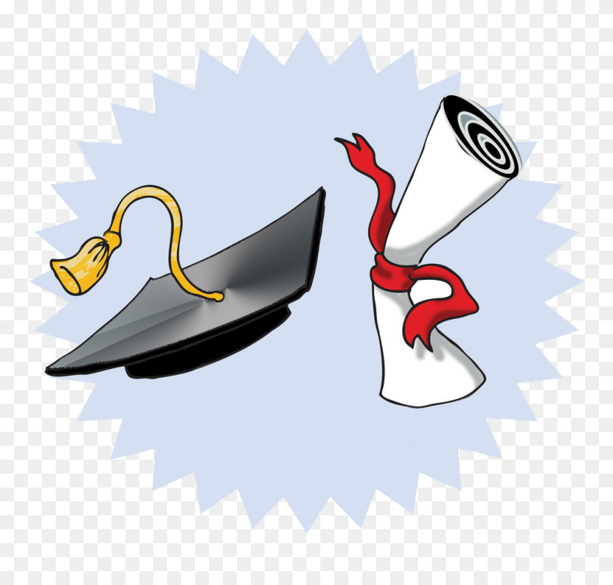 Study Clipart Scholarship - Clip Art Graduation Celebration Graduation - Png Download