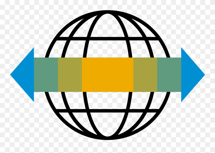 Globe Arrow Pictogram - World Wide Web Vector Clipart