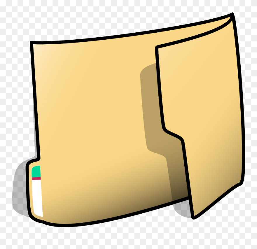 Transparent Organize Clipart - Cartoon Folder - Png Download
