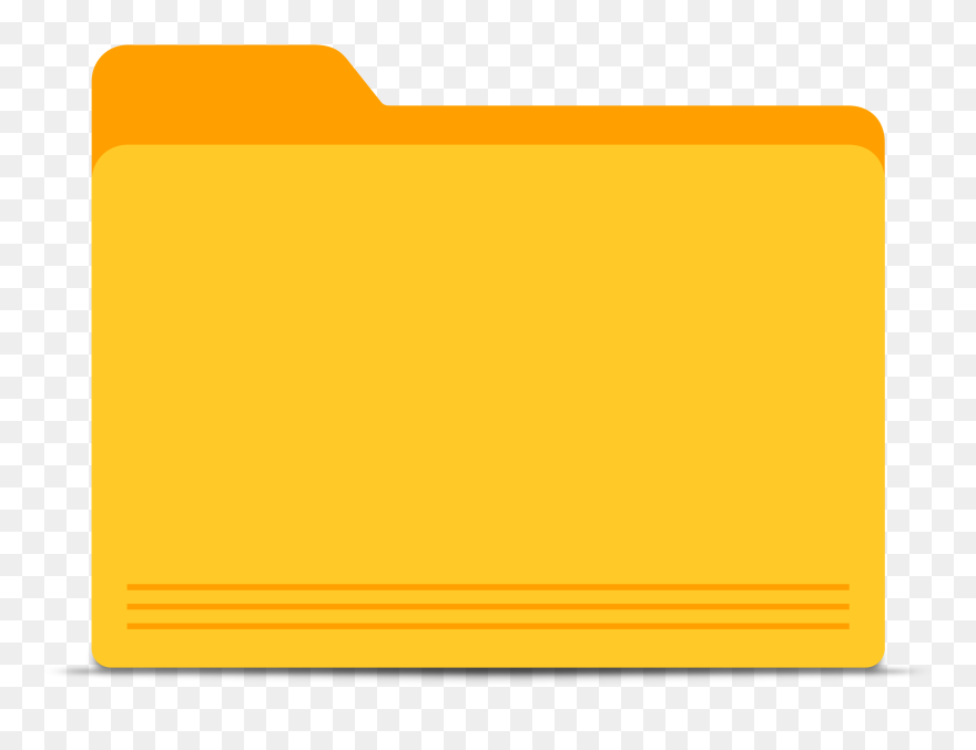 For Print Free Images - Yellow Folder Icon Png Clipart
