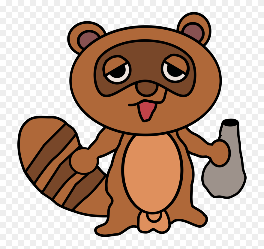 Tanuki Vector Graphics Clipart