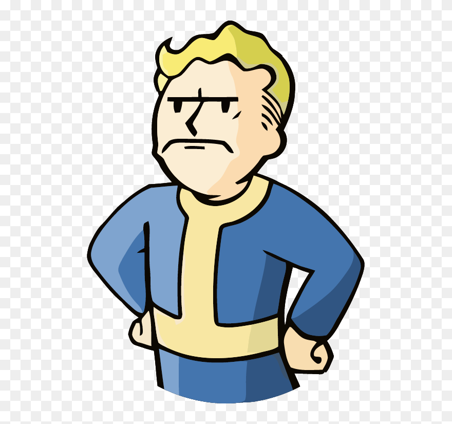 Cartoon People Arguing - Vault Boy Gif Transparent Clipart
