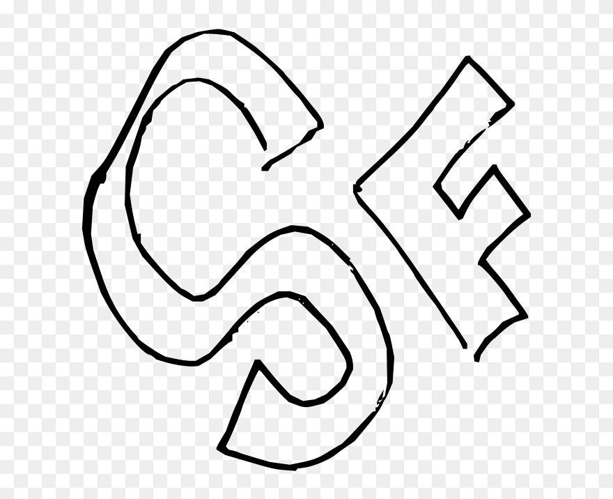 Sf Black Outlines - Clip Art - Png Download