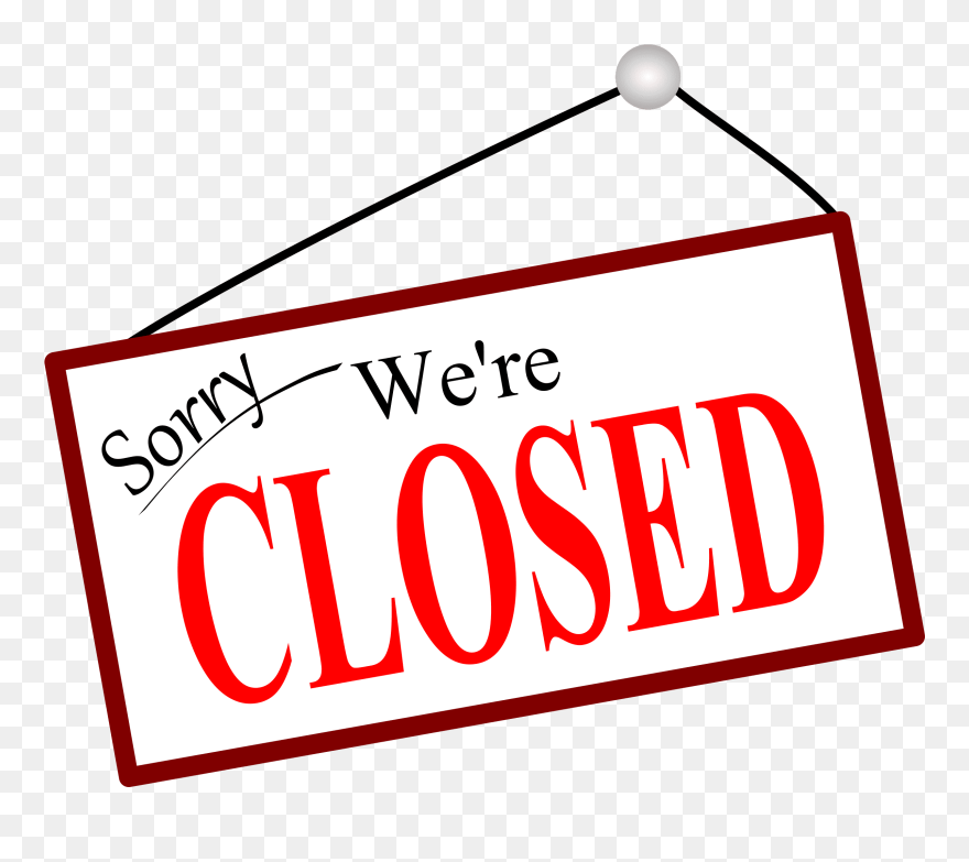 Sorry We Are Closed Png Clipart