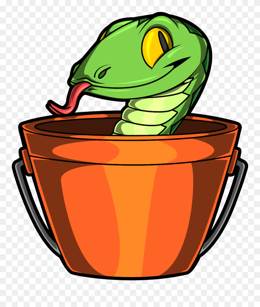 Snake Bucket Clipart