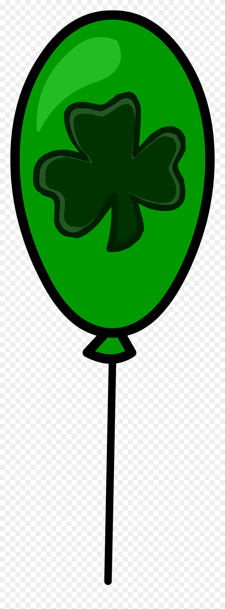 Club Penguin Rewritten Wiki - Clover Balloon Clipart - Png Download