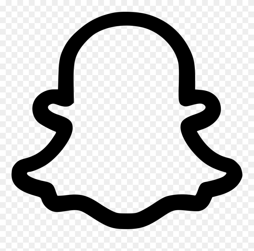 Snapchat Svg Png Icon Free Download - Snapchat Icon Transparent Background Clipart