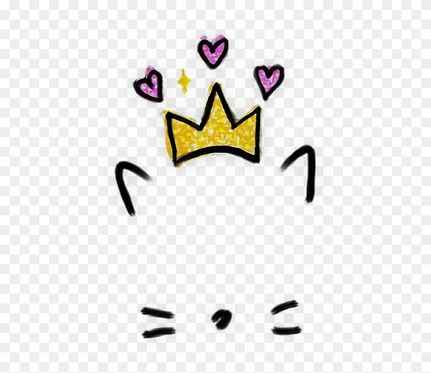 Snapchat Filters Clipart Aesthetic - Transparent Background Aesthetic Heart Crown Png