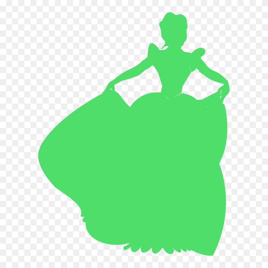 Disney Princess Silhouette Transparent Background Clipart