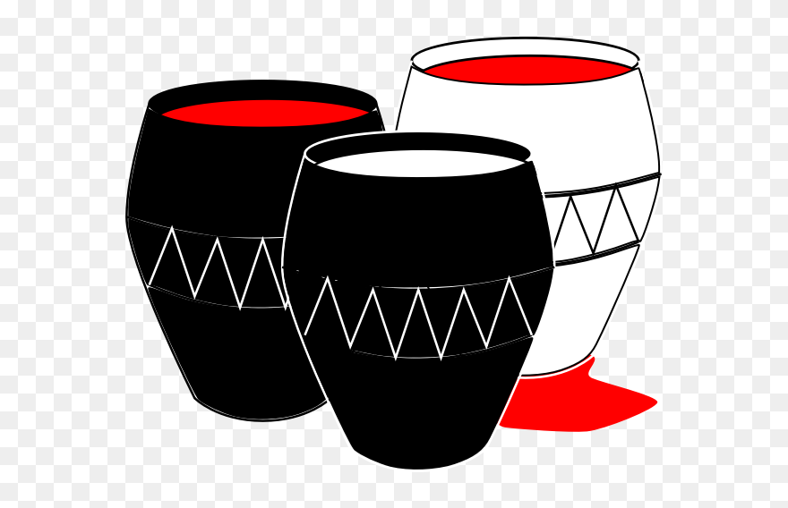 Water And Wine Cans Vector Illustration - Clipart Wedding At Cana - Png Download