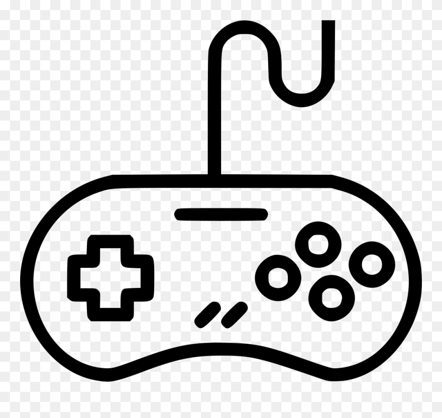 Controller Clipart Black And White - Controller Icon Png Transparent Png