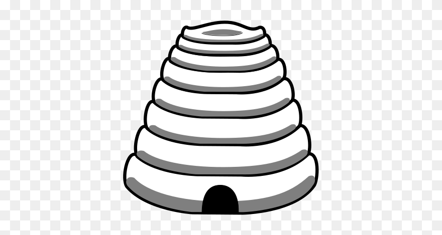 Bee Hive Outline Svg Clip Arts - Collective Noun Of Bees - Png Download