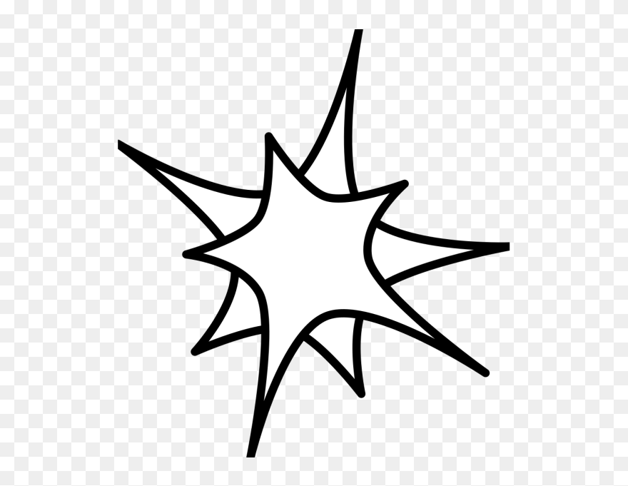 Double Star Png Icons - Boom Black And White Clipart Transparent Png