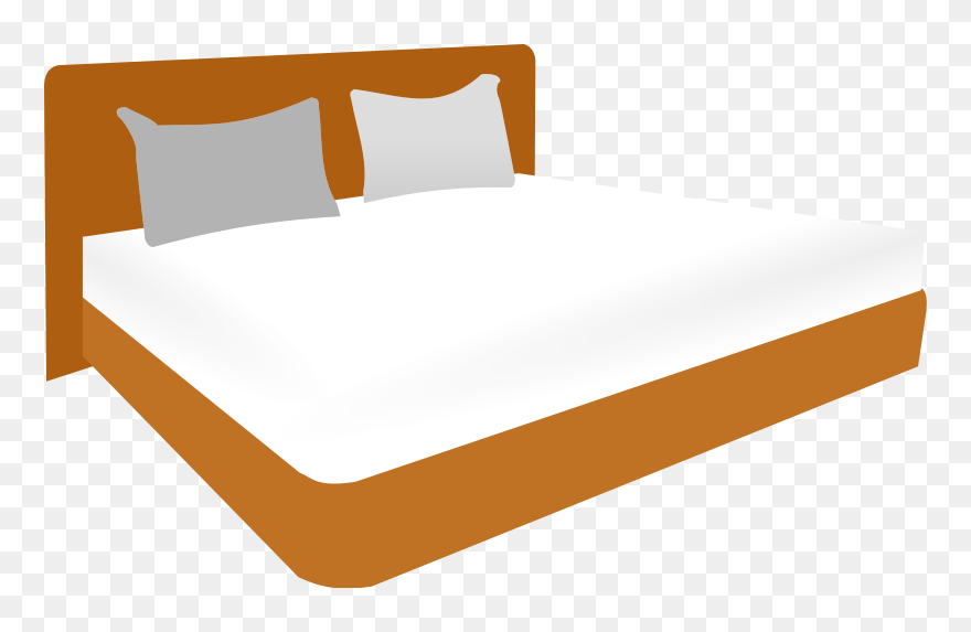 Mattress Bed Size Bed Frame Clip Art - Double Bed Clipart - Png Download