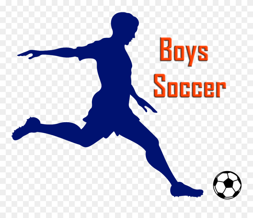 Football Player Sport Kickball Decal - Soccer Ball Kicking Clipart - Png Download