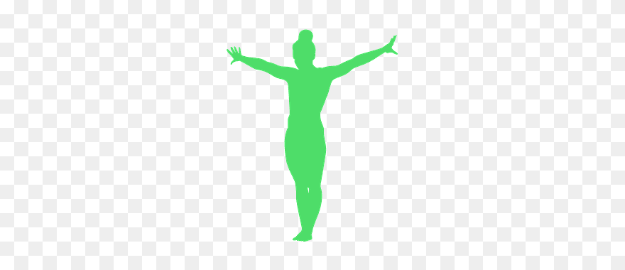 Gymnastics Silhouette - People Gymnastic Png Clipart