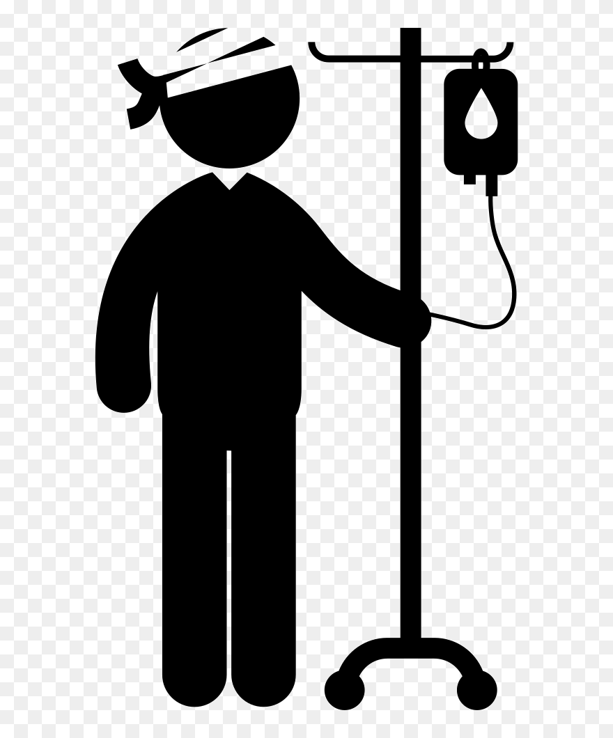 Patient Clipart Intravenous - Free Patient Icon - Png Download