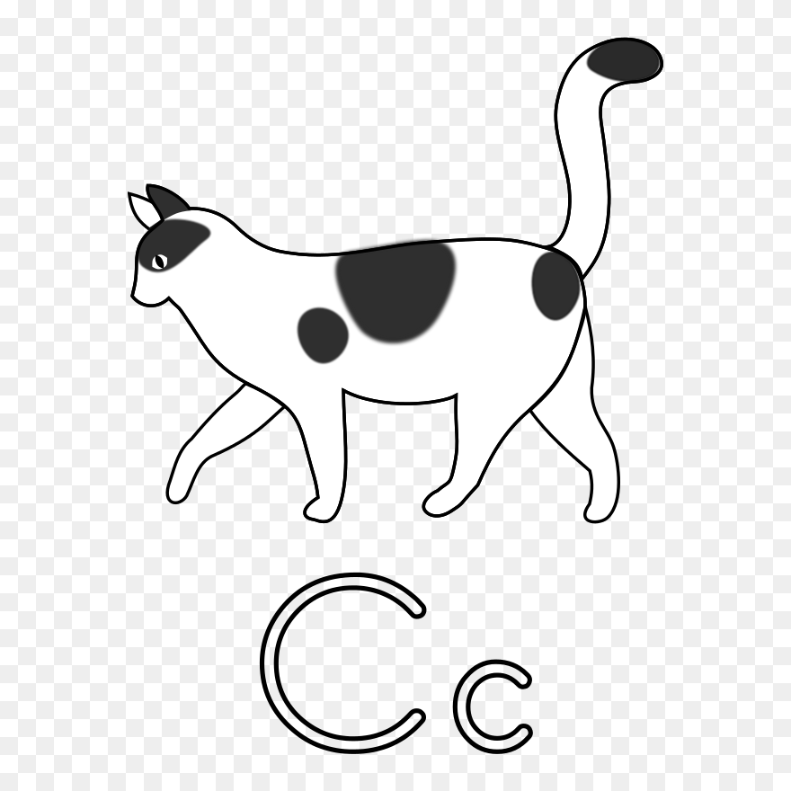 Transparent Iv Clipart - Cat Walking Clipart Black And White - Png Download